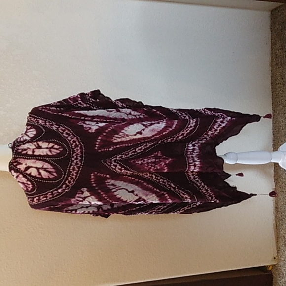 Mudd purple tie dye throw over one size - Picture 4 of 4